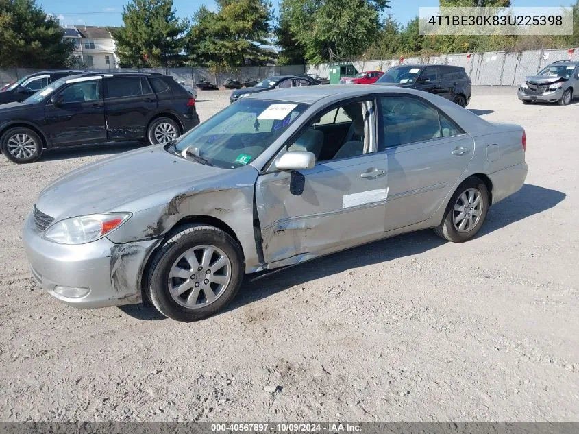 2003 Toyota Camry Xle VIN: 4T1BE30K83U225398 Lot: 40567897