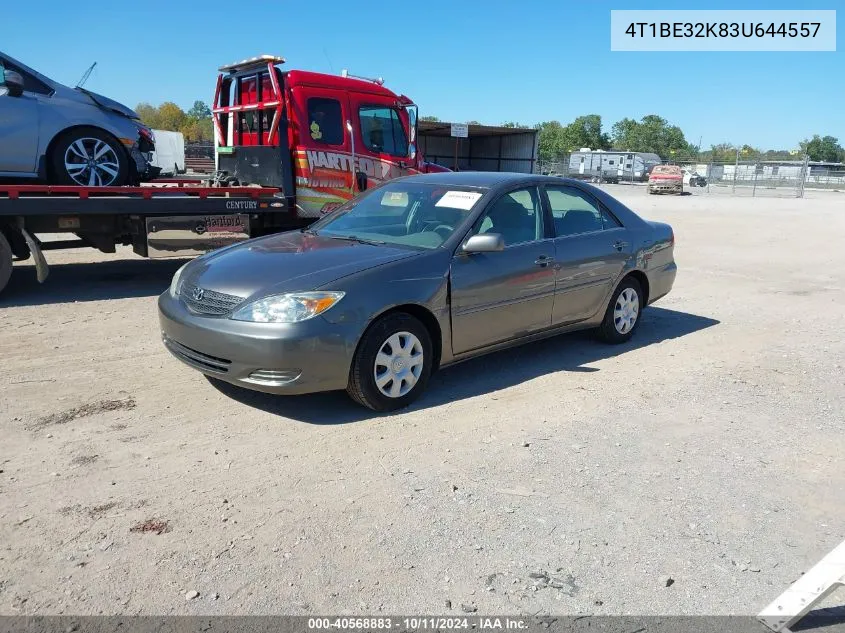 4T1BE32K83U644557 2003 Toyota Camry Le