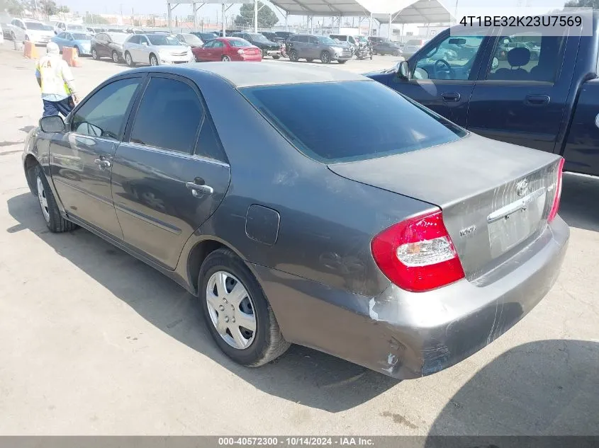 2003 Toyota Camry Le VIN: 4T1BE32K23U7569 Lot: 40572300