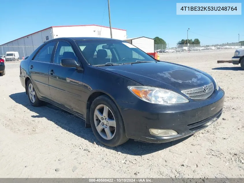 2003 Toyota Camry Se VIN: 4T1BE32K53U248764 Lot: 40580422