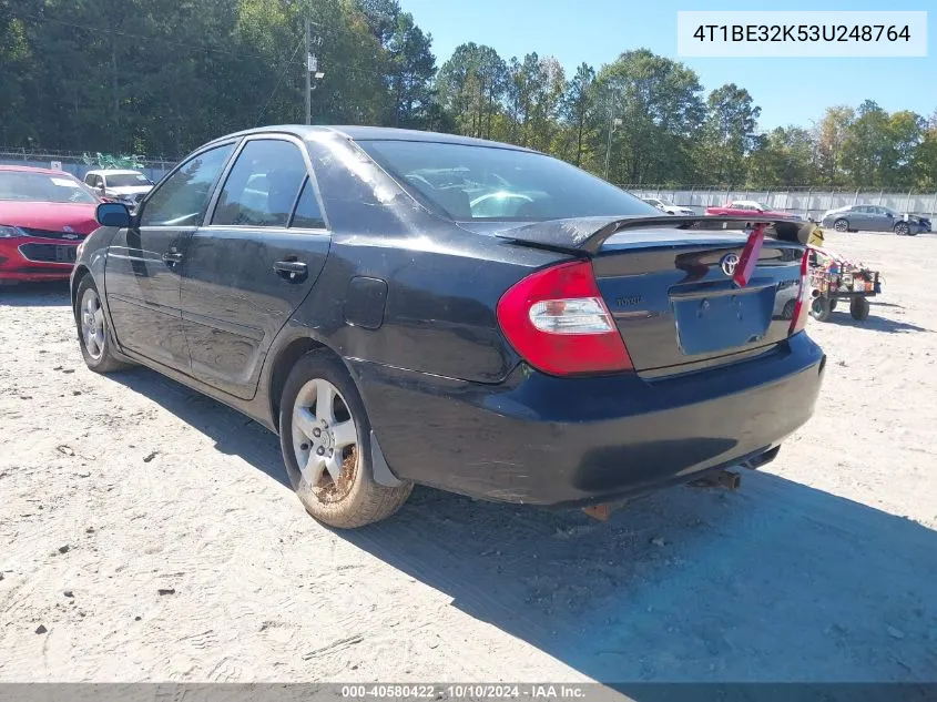 4T1BE32K53U248764 2003 Toyota Camry Se