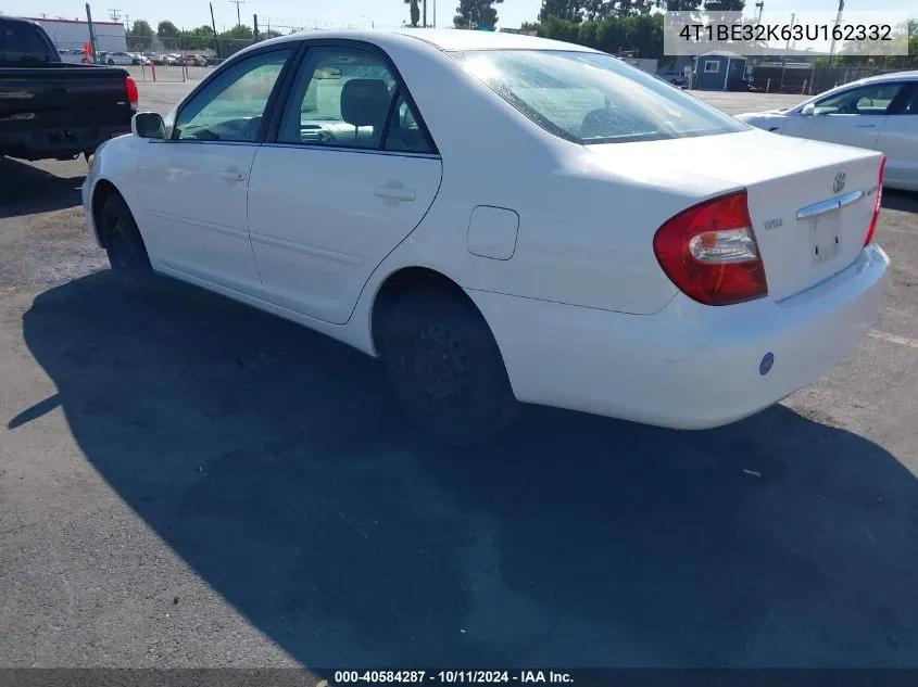 2003 Toyota Camry Le VIN: 4T1BE32K63U162332 Lot: 40584287