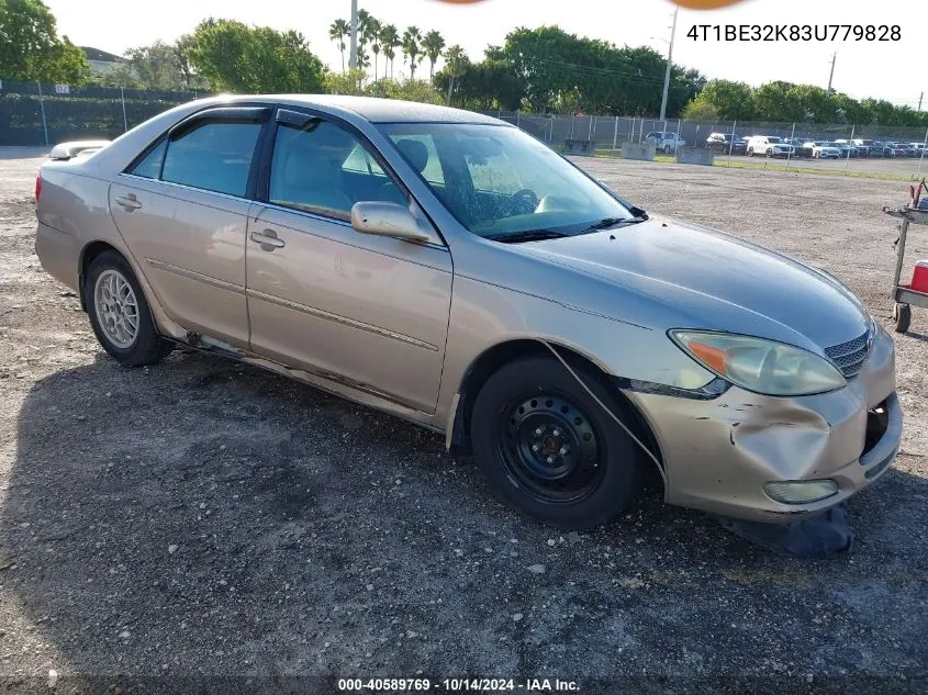 2003 Toyota Camry Le/Xle/Se VIN: 4T1BE32K83U779828 Lot: 40589769