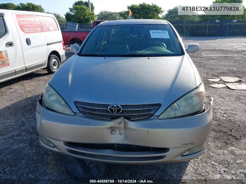 2003 Toyota Camry Le/Xle/Se VIN: 4T1BE32K83U779828 Lot: 40589769