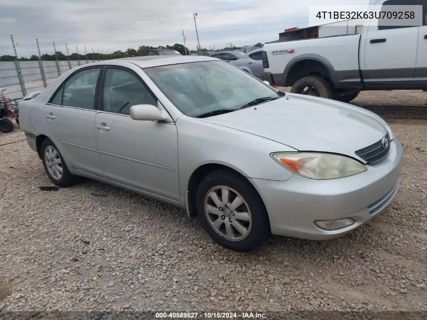 2003 Toyota Camry Xle VIN: 4T1BE32K63U709258 Lot: 40589827