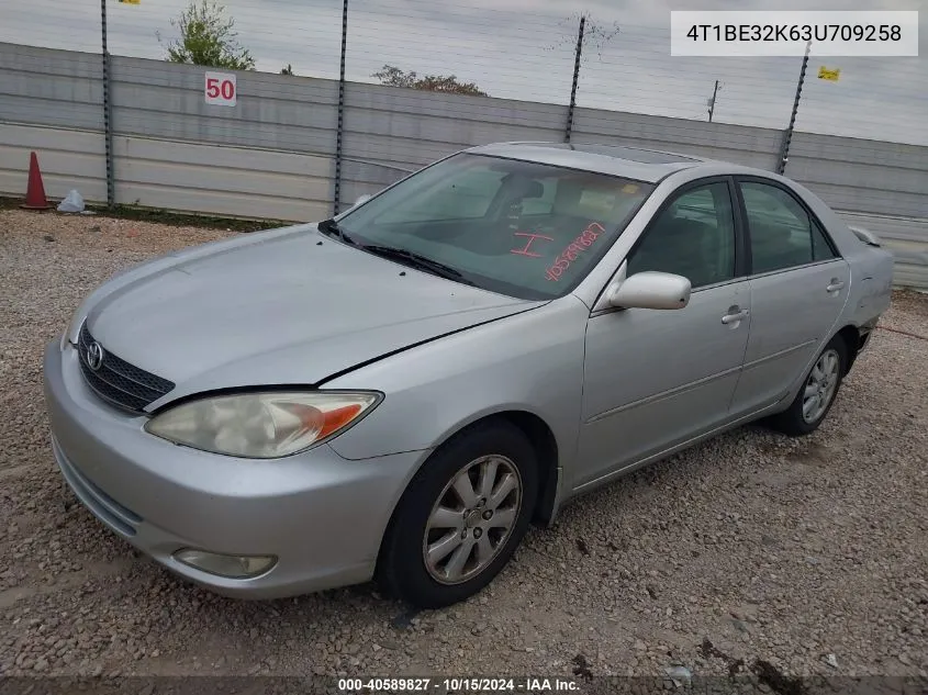 2003 Toyota Camry Xle VIN: 4T1BE32K63U709258 Lot: 40589827