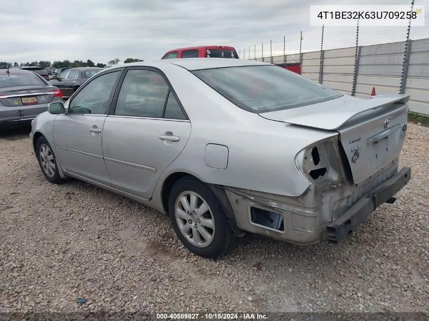 2003 Toyota Camry Xle VIN: 4T1BE32K63U709258 Lot: 40589827