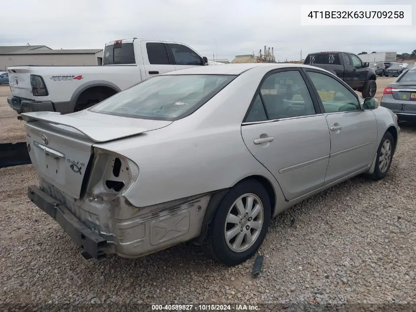 2003 Toyota Camry Xle VIN: 4T1BE32K63U709258 Lot: 40589827