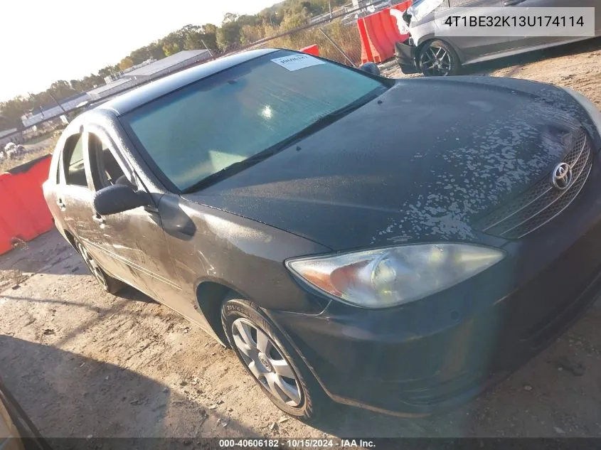 4T1BE32K13U174114 2003 Toyota Camry Le