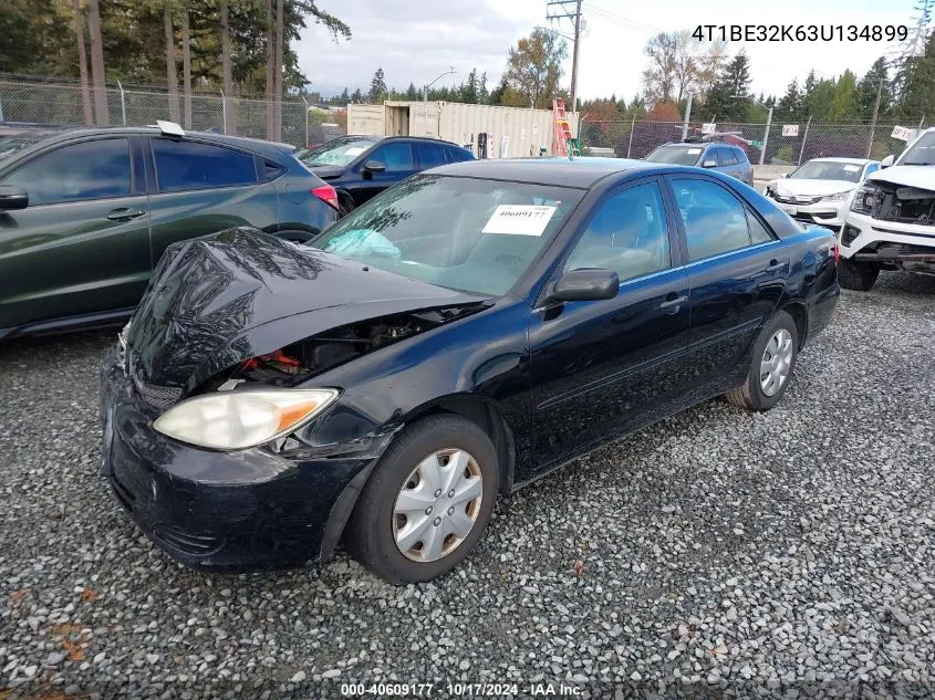 2003 Toyota Camry Le/Xle/Se VIN: 4T1BE32K63U134899 Lot: 40609177