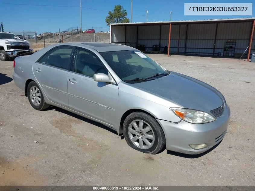 2003 Toyota Camry Xle VIN: 4T1BE32K33U653327 Lot: 40653319