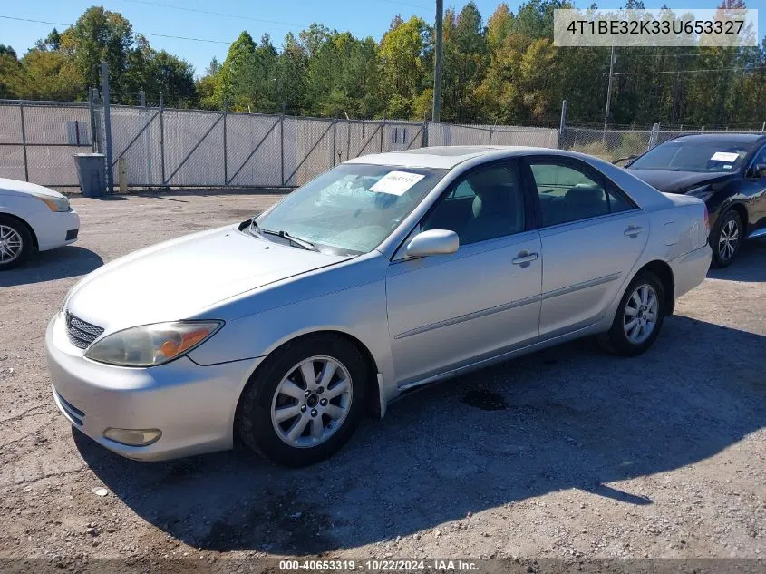 2003 Toyota Camry Xle VIN: 4T1BE32K33U653327 Lot: 40653319