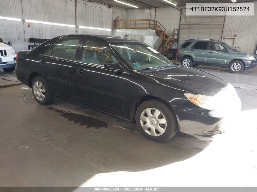 2003 Toyota Camry Le VIN: 4T1BE32K93U152524 Lot: 40660624