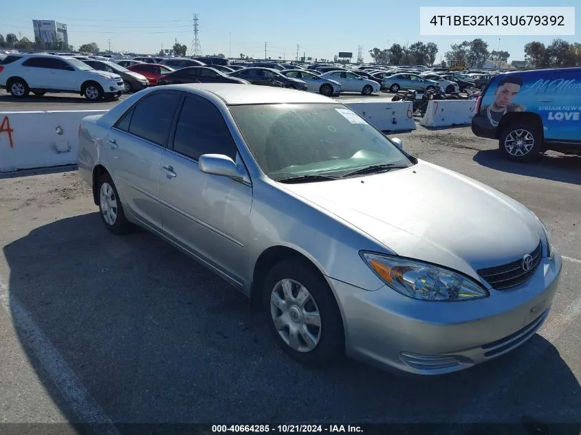 2003 Toyota Camry Le VIN: 4T1BE32K13U679392 Lot: 40664285