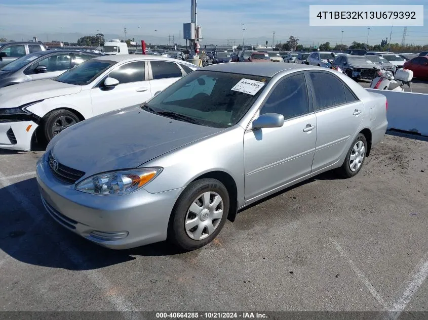 4T1BE32K13U679392 2003 Toyota Camry Le