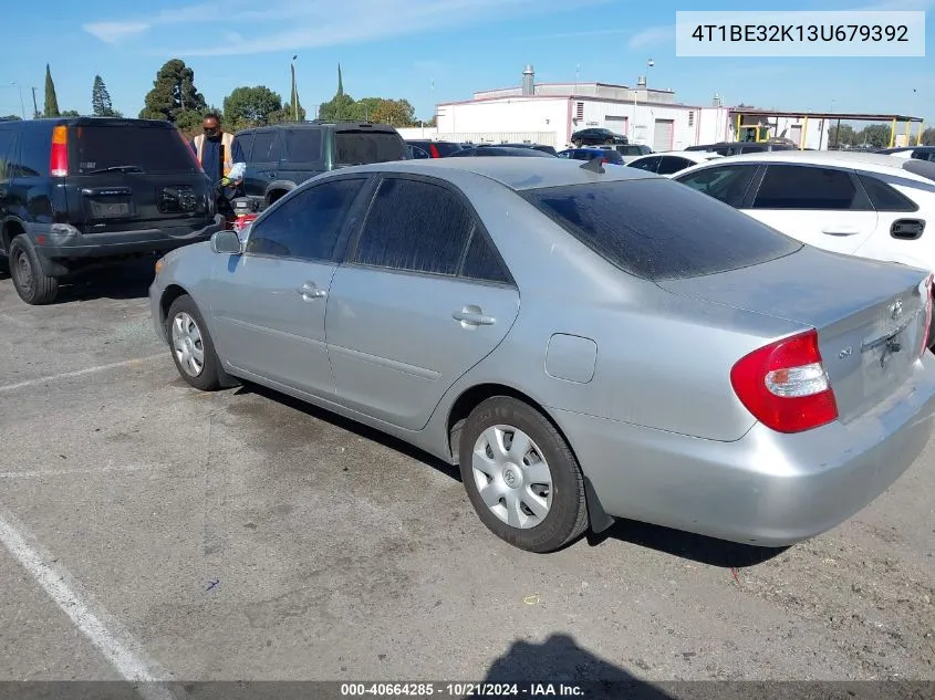 2003 Toyota Camry Le VIN: 4T1BE32K13U679392 Lot: 40664285