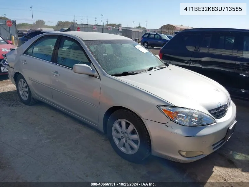 2003 Toyota Camry Xle VIN: 4T1BE32K83U713585 Lot: 40666151