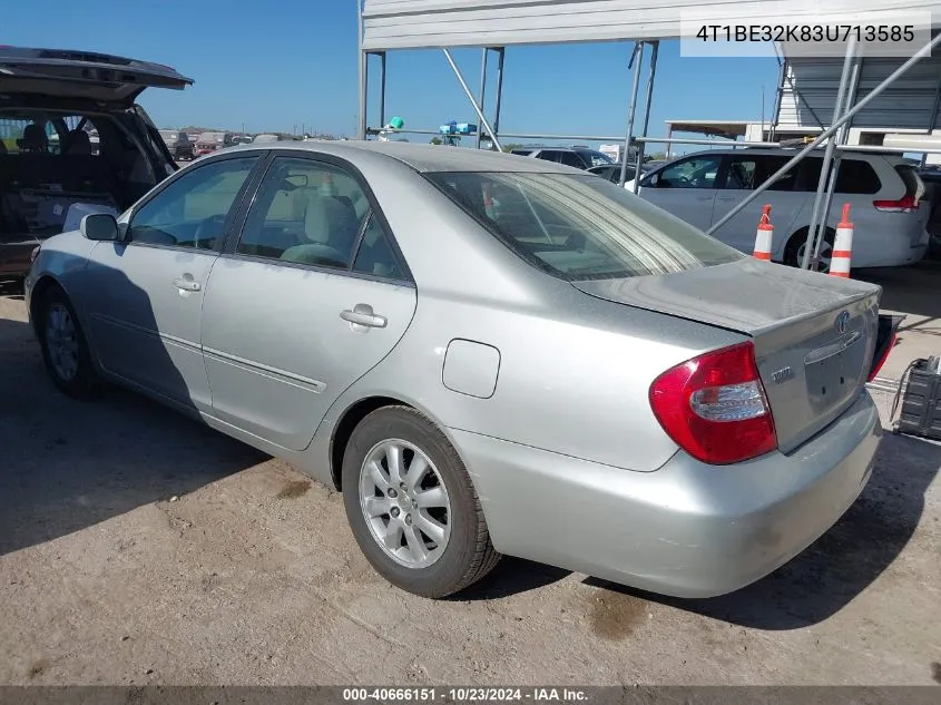 2003 Toyota Camry Xle VIN: 4T1BE32K83U713585 Lot: 40666151