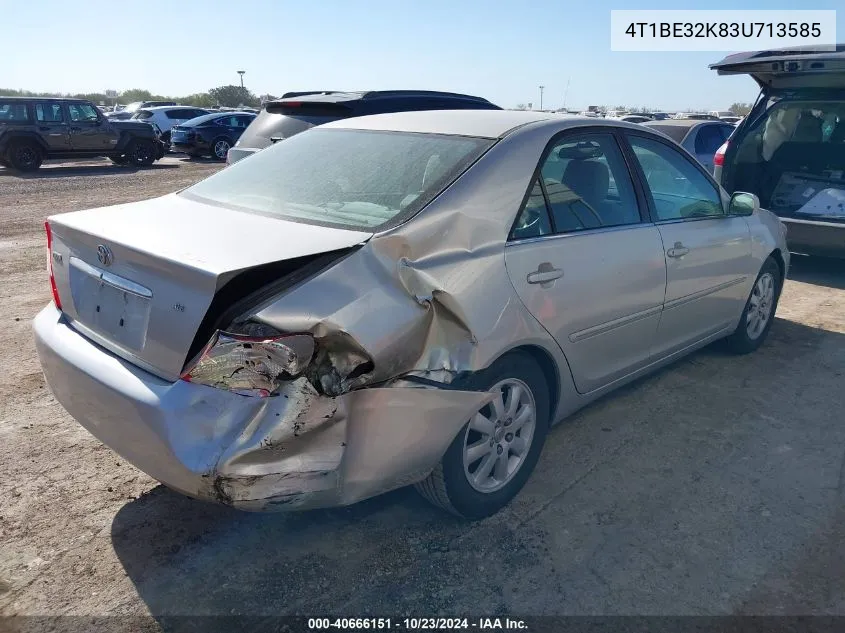 2003 Toyota Camry Xle VIN: 4T1BE32K83U713585 Lot: 40666151