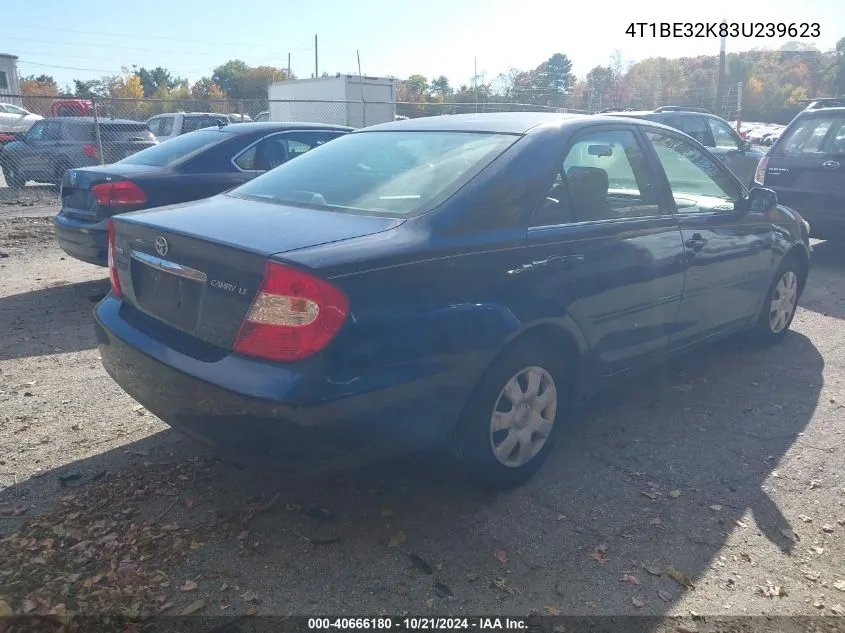 2003 Toyota Camry Le VIN: 4T1BE32K83U239623 Lot: 40666180