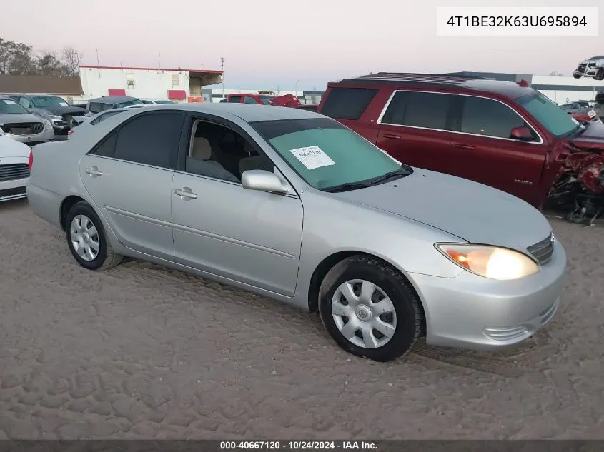 2003 Toyota Camry Le/Xle/Se VIN: 4T1BE32K63U695894 Lot: 40667120