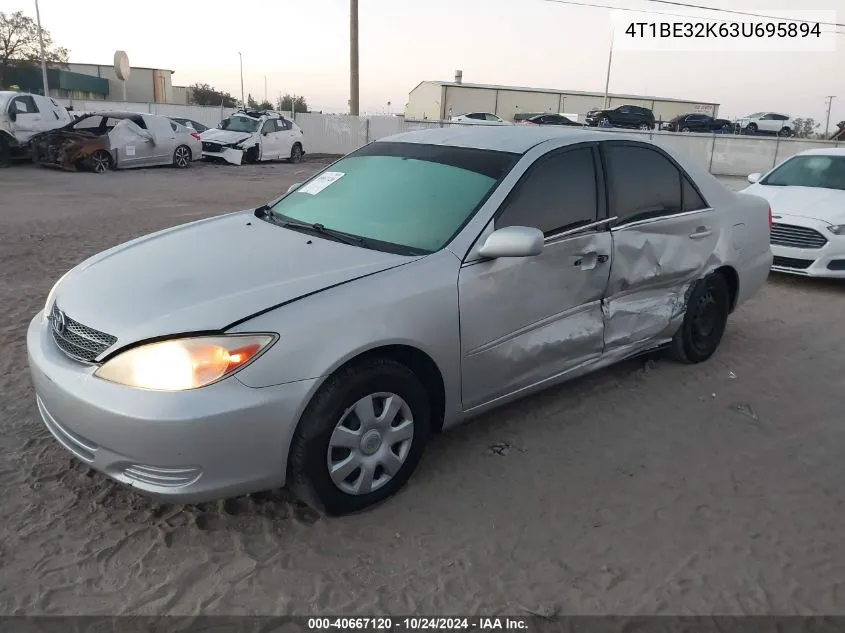 2003 Toyota Camry Le/Xle/Se VIN: 4T1BE32K63U695894 Lot: 40667120