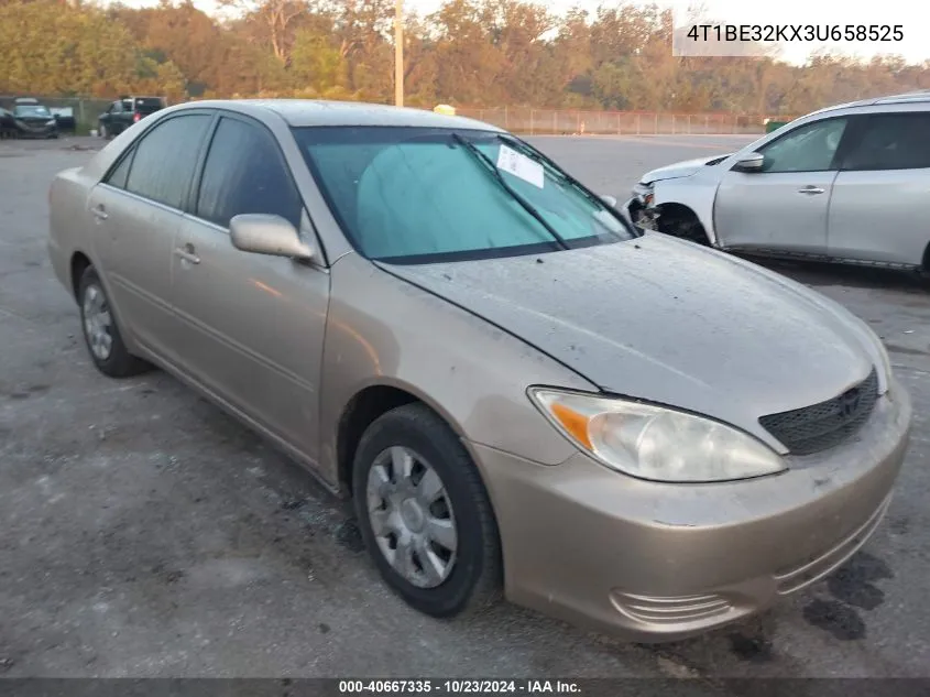 2003 Toyota Camry Le VIN: 4T1BE32KX3U658525 Lot: 40667335