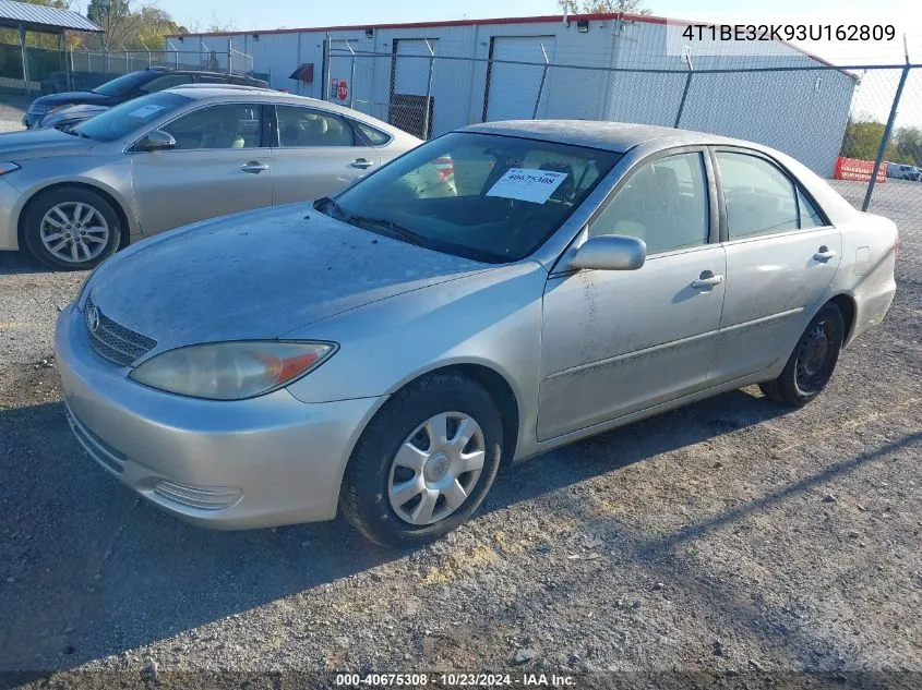 2003 Toyota Camry Le VIN: 4T1BE32K93U162809 Lot: 40675308