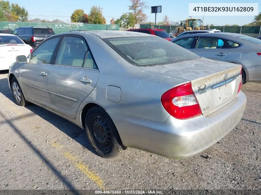 2003 Toyota Camry Le VIN: 4T1BE32K93U162809 Lot: 40675308