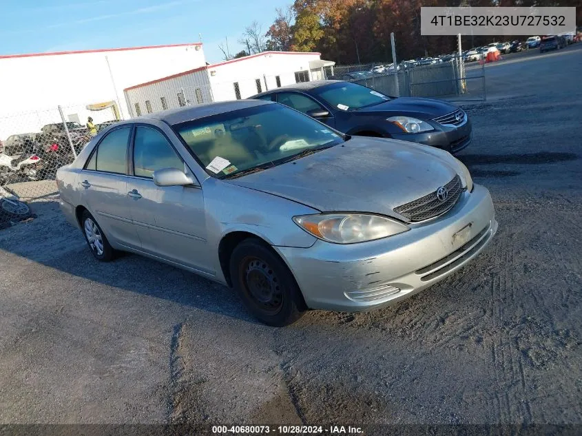 2003 Toyota Camry Le/Xle/Se VIN: 4T1BE32K23U727532 Lot: 40680073