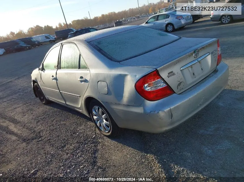 2003 Toyota Camry Le/Xle/Se VIN: 4T1BE32K23U727532 Lot: 40680073