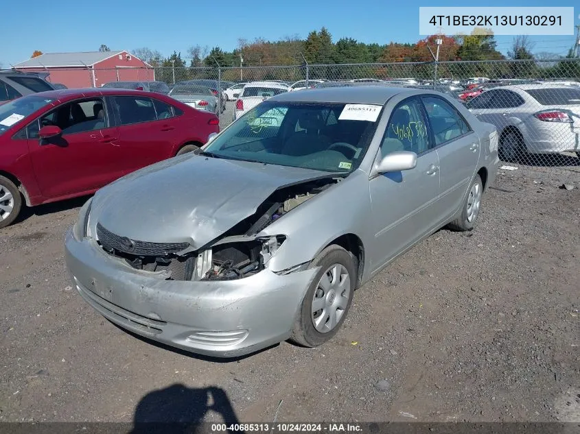 2003 Toyota Camry Le VIN: 4T1BE32K13U130291 Lot: 40685313