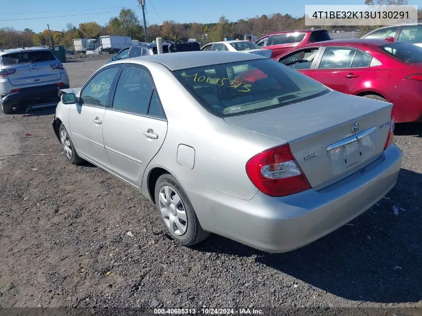 2003 Toyota Camry Le VIN: 4T1BE32K13U130291 Lot: 40685313