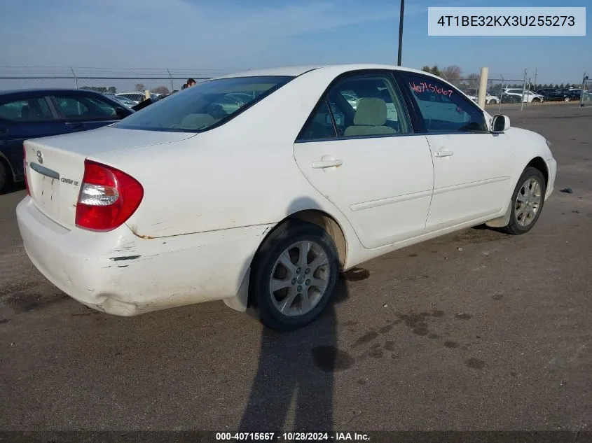 2003 Toyota Camry Le VIN: 4T1BE32KX3U255273 Lot: 40715667