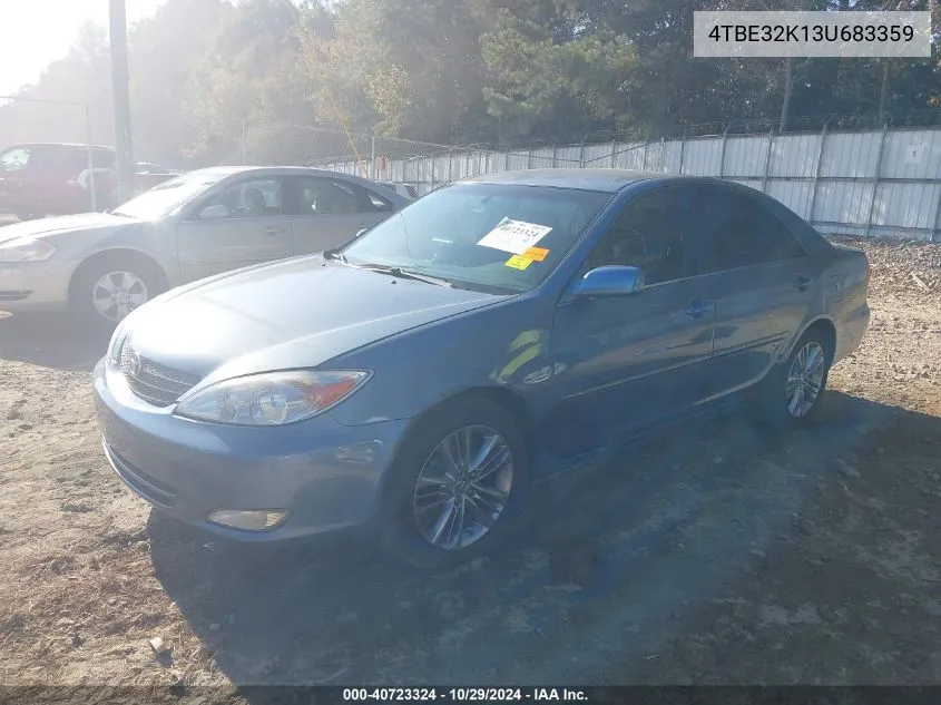 2003 Toyota Camry Xle VIN: 4TBE32K13U683359 Lot: 40723324