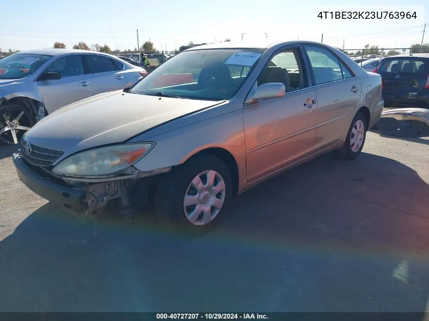 2003 Toyota Camry Le VIN: 4T1BE32K23U763964 Lot: 40727207