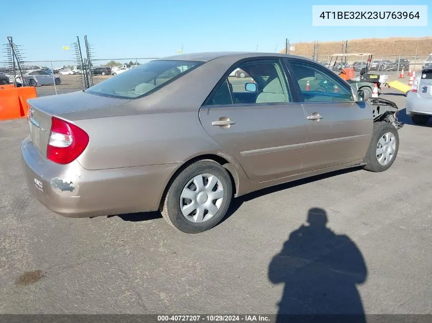 2003 Toyota Camry Le VIN: 4T1BE32K23U763964 Lot: 40727207