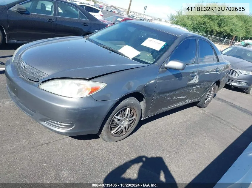 2003 Toyota Camry Le VIN: 4T1BE32K13U702685 Lot: 40739405