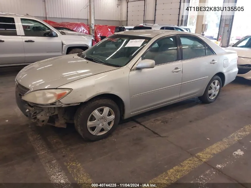 4T1BE32K83U135505 2003 Toyota Camry Le