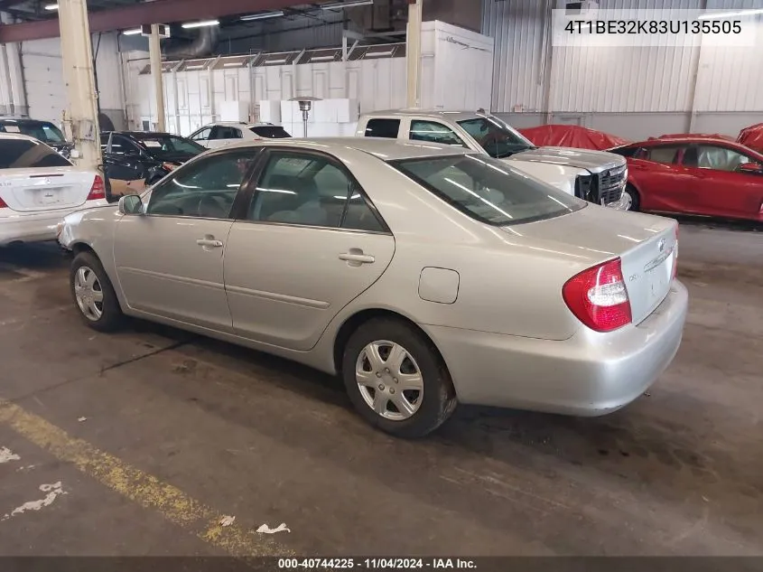 4T1BE32K83U135505 2003 Toyota Camry Le