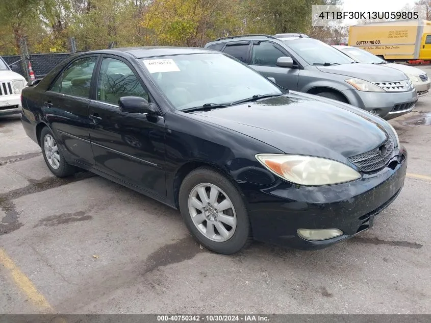 2003 Toyota Camry Xle V6 VIN: 4T1BF30K13U059805 Lot: 40750342