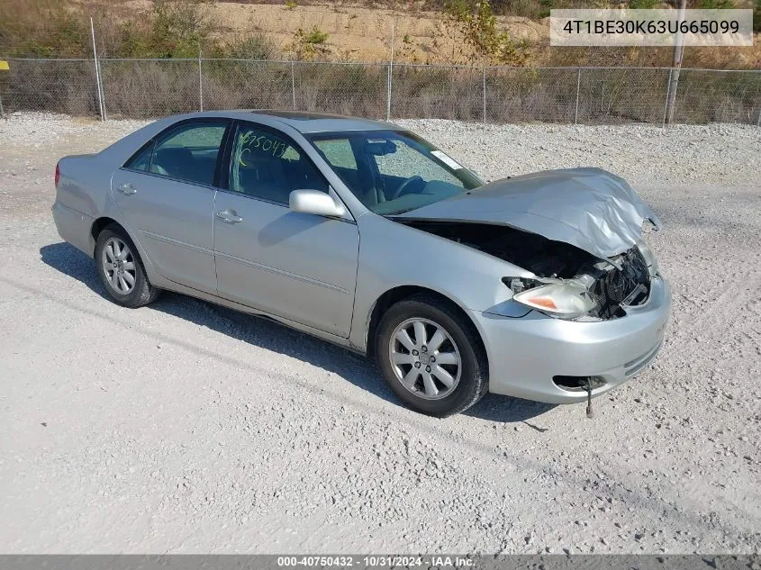 2003 Toyota Camry Xle VIN: 4T1BE30K63U665099 Lot: 40750432