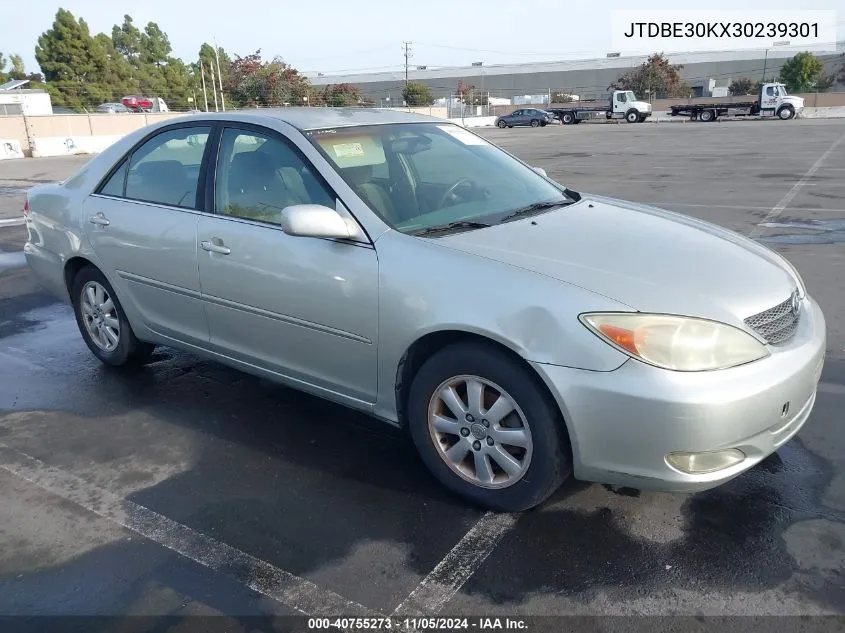 2003 Toyota Camry Le/Se/Xle VIN: JTDBE30KX30239301 Lot: 40755273