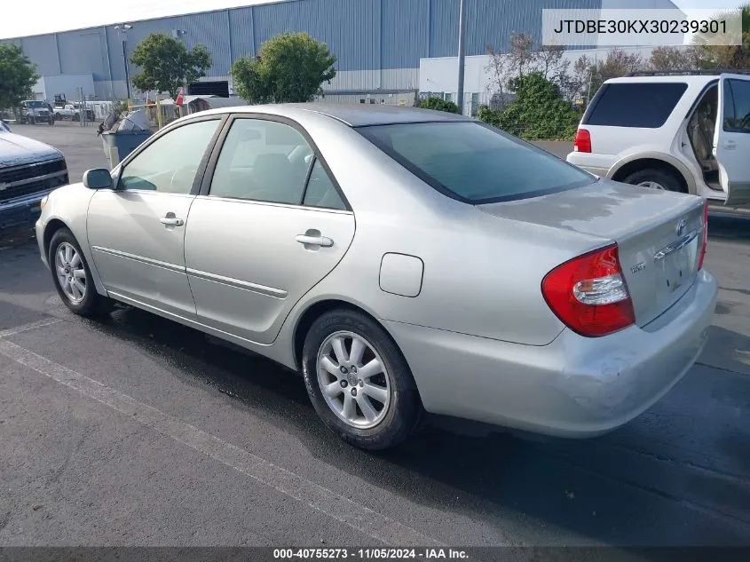 2003 Toyota Camry Le/Se/Xle VIN: JTDBE30KX30239301 Lot: 40755273