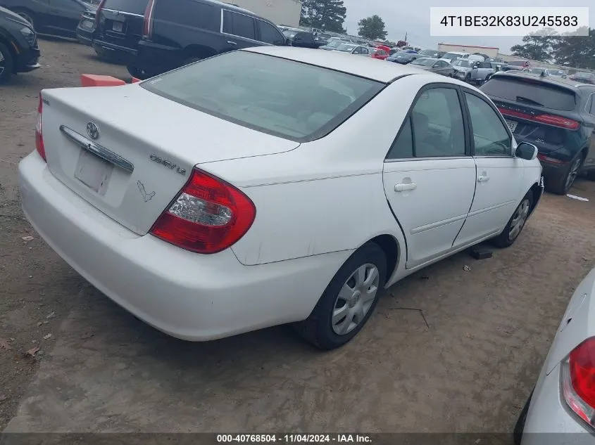 4T1BE32K83U245583 2003 Toyota Camry Le