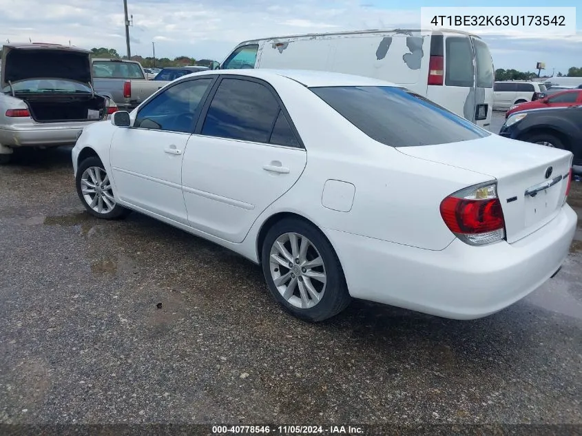 2003 Toyota Camry Le VIN: 4T1BE32K63U173542 Lot: 40778546