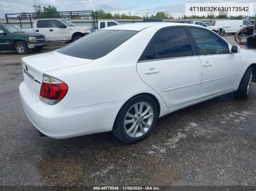 2003 Toyota Camry Le VIN: 4T1BE32K63U173542 Lot: 40778546