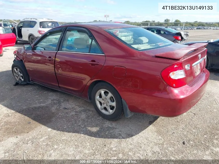 2003 Toyota Camry Le VIN: 4T1BE32K13U149133 Lot: 40779304