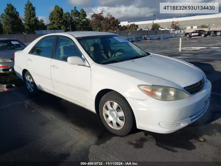 2003 Toyota Camry Le VIN: 4T1BE32K93U134430 Lot: 40810732