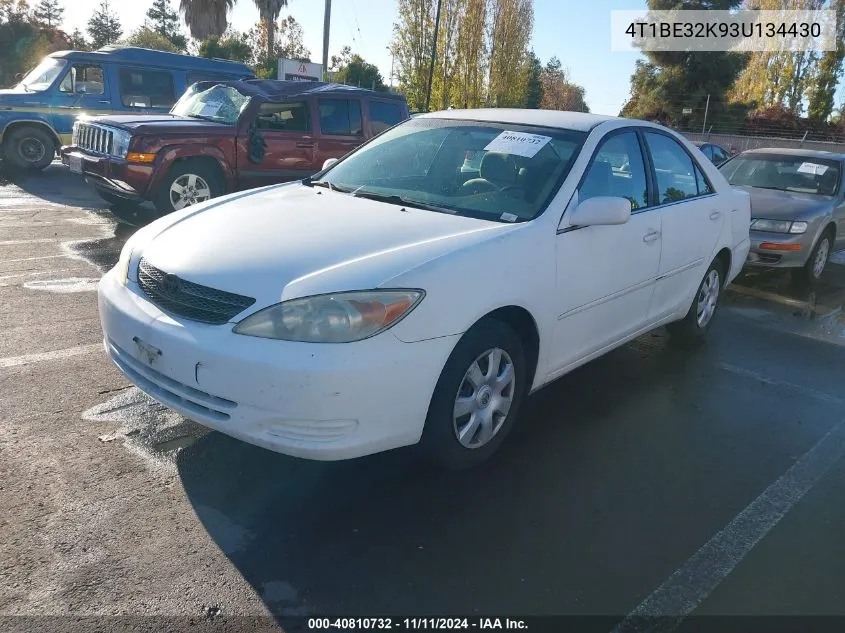 2003 Toyota Camry Le VIN: 4T1BE32K93U134430 Lot: 40810732